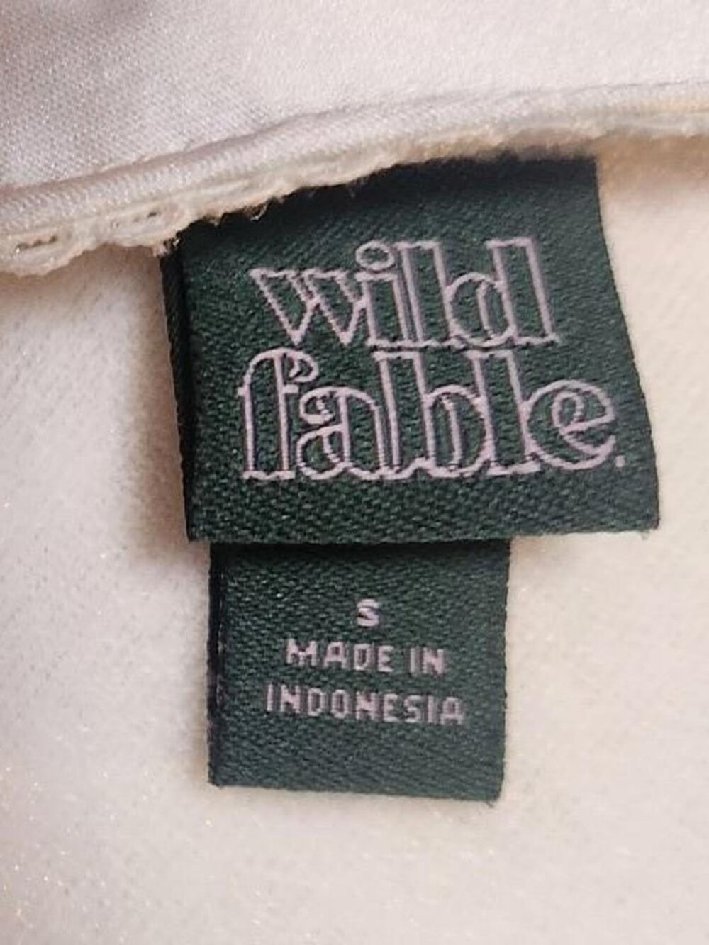 white satin top - Picture 3 of 3